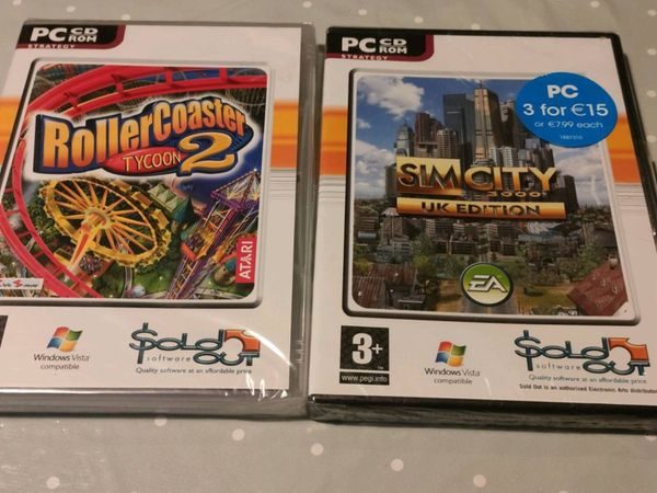 2 PC CD rom vintage Games. New in packaging. - Main image