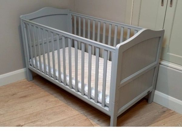Babylo Ella Grey Cot Bed - Main image