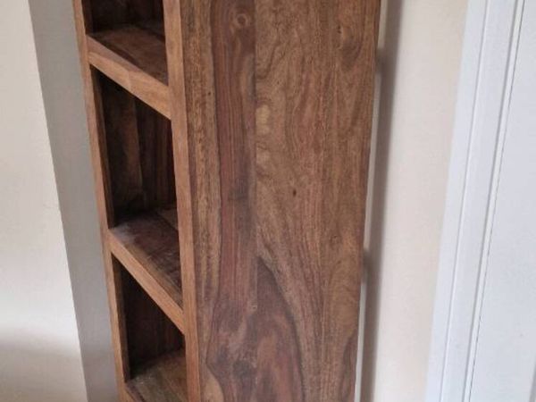 Oak 4 shelf open box kitchen or living room stand - Main image