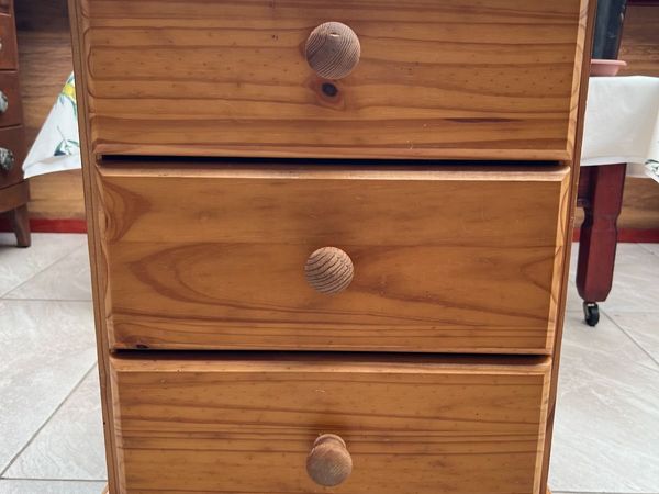 Three Drawer Nightstand - Main image