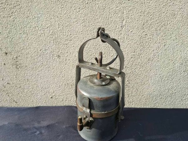Antique mine lamp postage possible - Main image