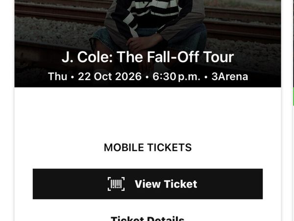 J. Cole 3-Arena General Admission - Main image