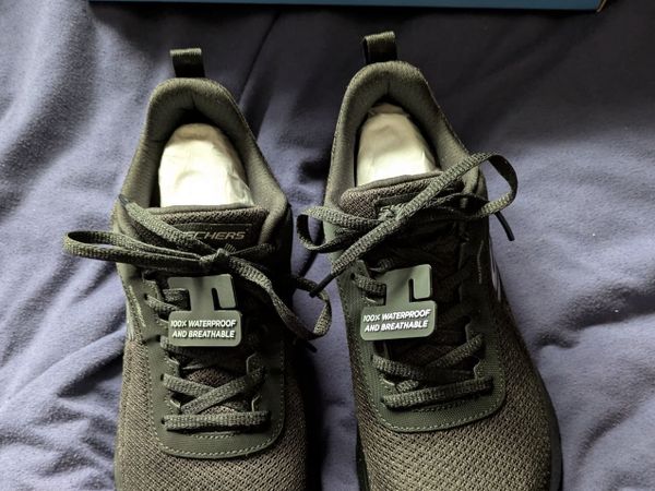 Waterproof Black Skechers Runners - Main image