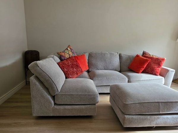 EZ Living Isaac L-Shaped Sofa and Footstool for 1450euro - Main image