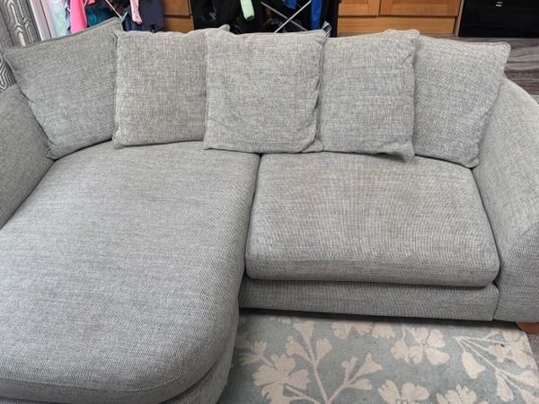 4 Seater Silver Sofa - Main image
