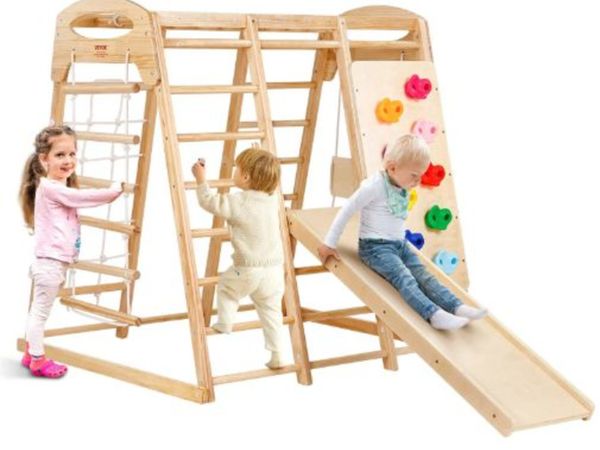 Indoor Jungle Gym,7-in-1 Toddler Indoor Playgroun - Main image