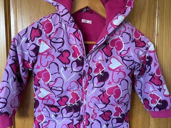 Girl’s Winter Coat with Heart Design 2 yrs Havoc - Main image