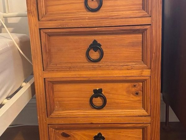 4 Drawer Bedside Table - Main image