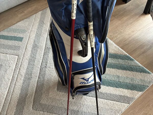 Left-Handed Golf Clubs and Mizuno Cart Bag - Main image
