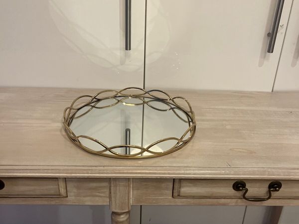 Round mirrored tray - Main image