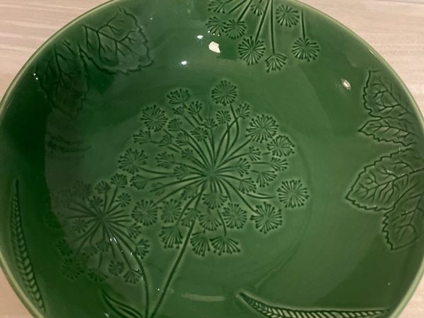 large green ceramic round bowl - Main image