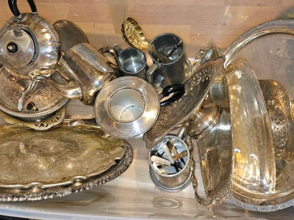 Large Job Lot of Vintage EPNS and Silver Plated - Main image