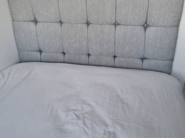 Small double divan bed with headboard - Main image