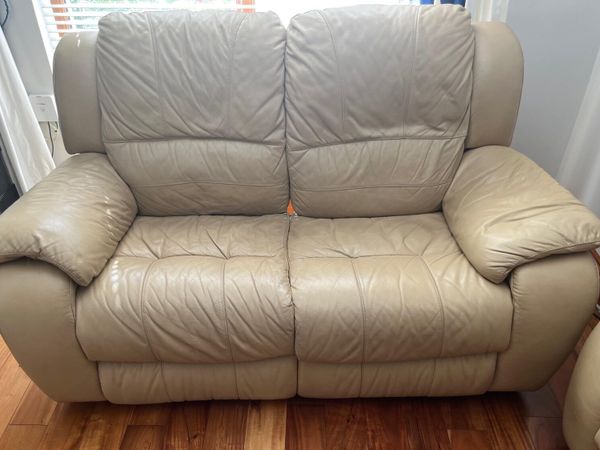 Italian leather sofa 2&3 seater - Main image