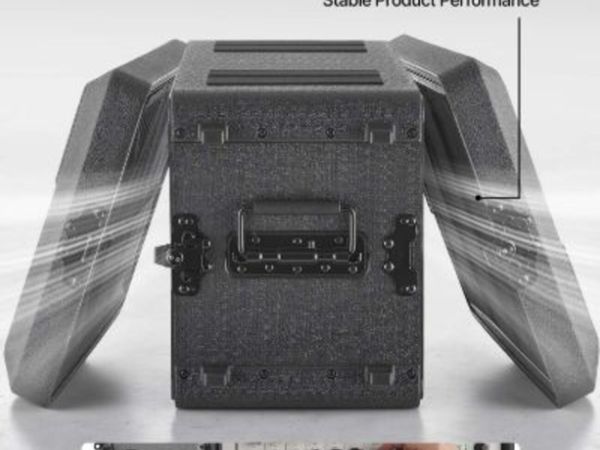 6U Rack Case, 260 mm Depth, Rackmount Flight Case - Main image