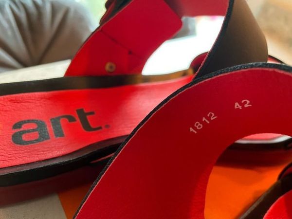 ART Slip on 100% Leather Sandals New 42EU 9uk - Main image
