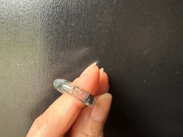 Natural Moss Agate Ring (18mm) - Main image