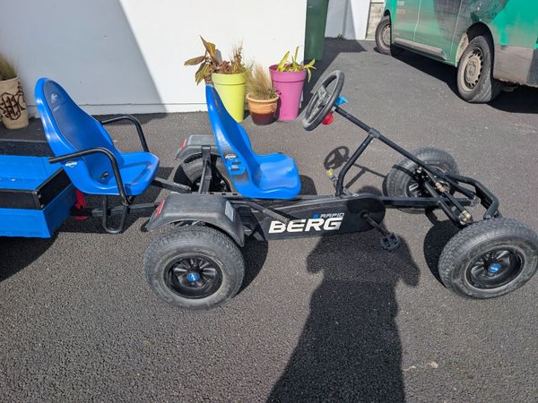 2 seat Berg go kart & trailer. - Main image