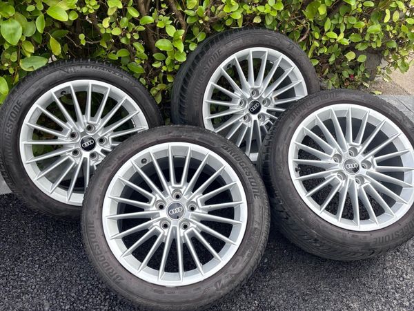 Genuine Audi A3 17” Alloys + Bridgestone Tyres - Main image