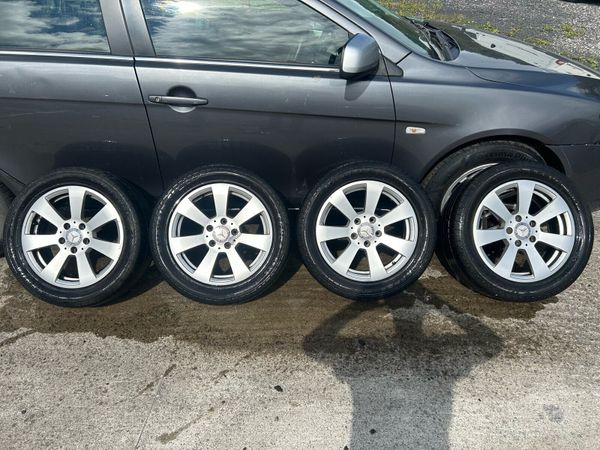 16” 5x112 Mercedes Alloys + Tyres - Main image