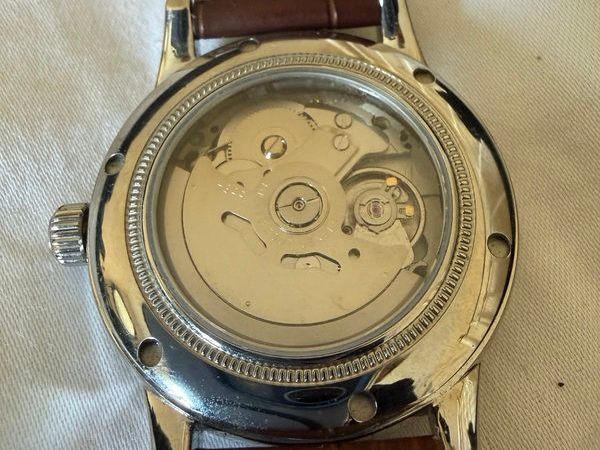Stelfier Automatic GMT watch - brown leather strap - Main image