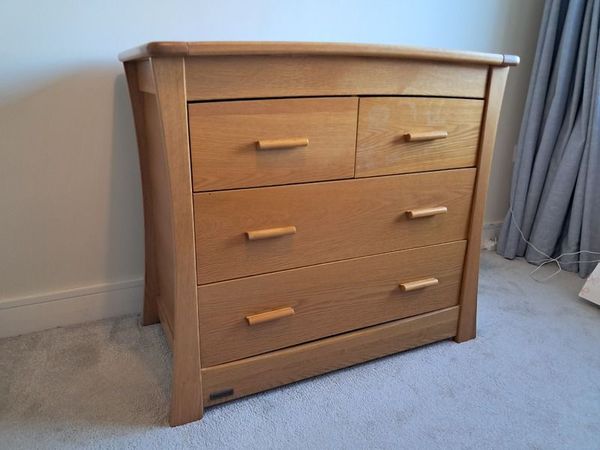 Oak changing unit with drawers - Main image