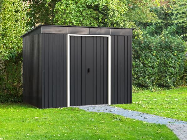 🏠 8x6 TOP PENT SKYLIGHT STEEL GARDEN SHEDS - Main image