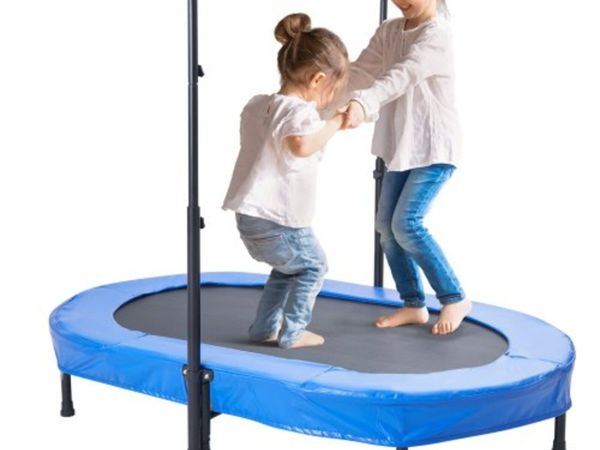 Kids Trampoline, 56x36 inch Indoor Outdoor Trampol - Main image