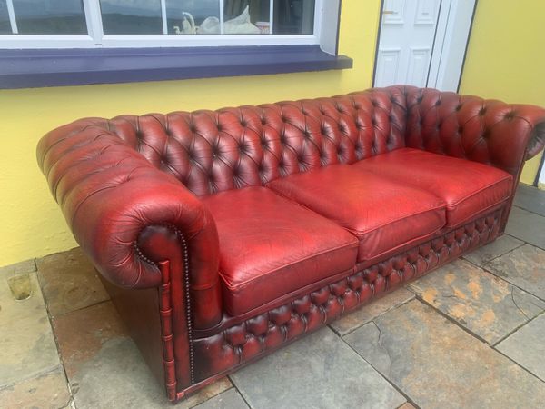 Oxblood Chesterfield Sofa - Main image
