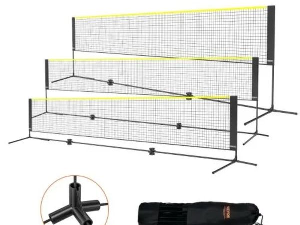 Badminton Net, Height Adjustable Volleyball Net, 1 - Main image
