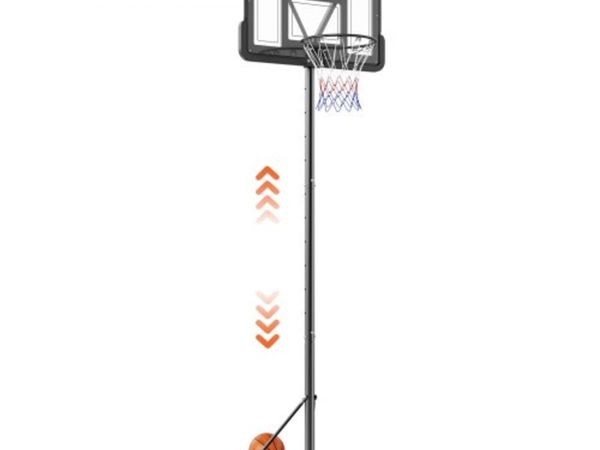Basketball Hoop, 4-10 ft Adjustable Height Portabl - Main image