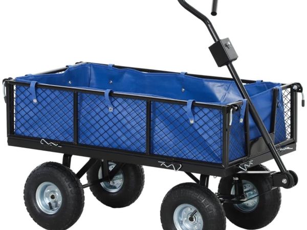 114L Steel Frame Garden Cart Trolley - Blue

Featu - Main image