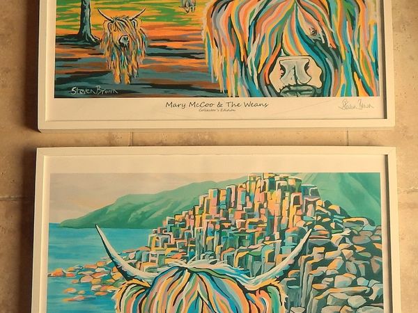 Pair of Large Stephen Brown Framed Prints - Main image