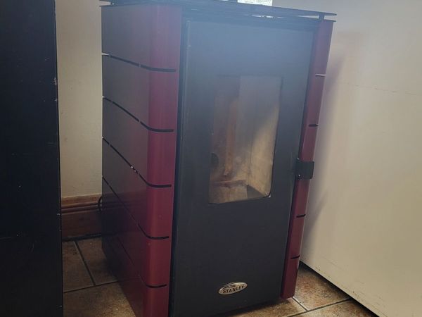 Stanley k50 5kw wood pellet stove claret - Main image
