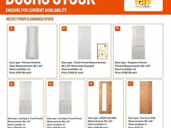 Clearance Door Stock Available - Main image