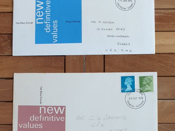 UK 1st Day Covers from 1975 & 1976 - Main image