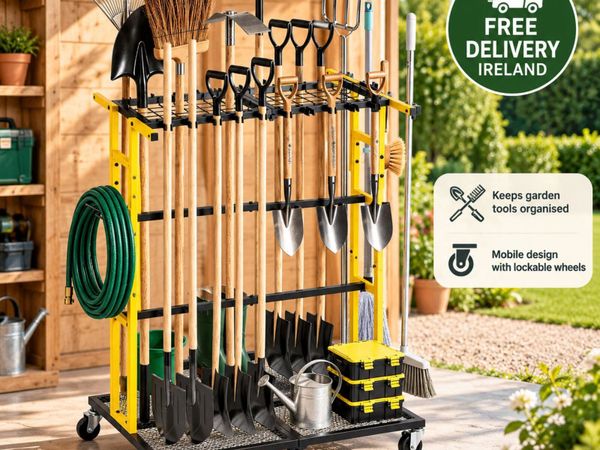 Heavy Duty Garden Tool Organiser with Wheels Mobil - Main image