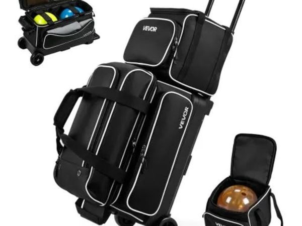 3 Ball Bowling Bag Double Roller Bag with Separate - Main image
