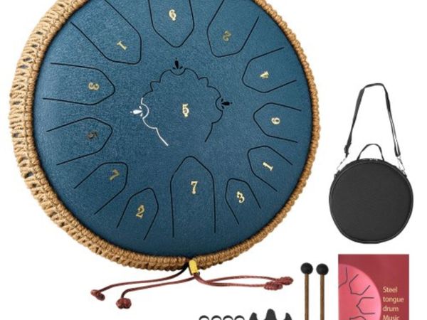 Steel Tongue Drum, 30.5cm 13 Notes Rain Drum for O - Main image