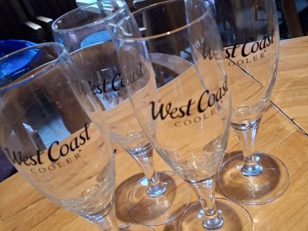 West coast cooler glasses x4 - Main image
