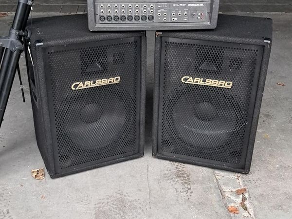 COMPLETE PA SYSTEM – CARLSBRO 15 SPEAKERS + MACKIE - Main image