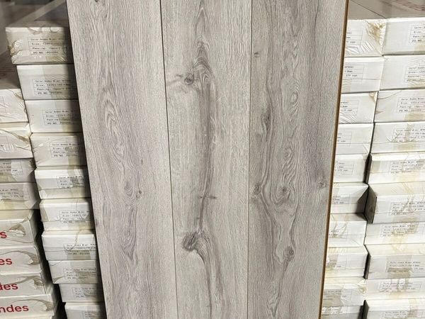 New 8mm Miami Grey Laminated Flooring - Main image