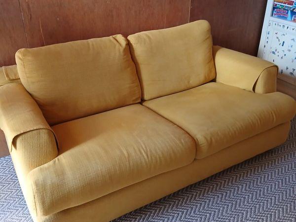 2 seater mustard couch - Main image