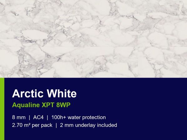 Aqualine Tile Effect Laminate Flooring - Main image