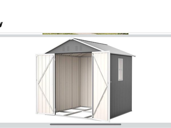 6x6 steel garden shed - Main image