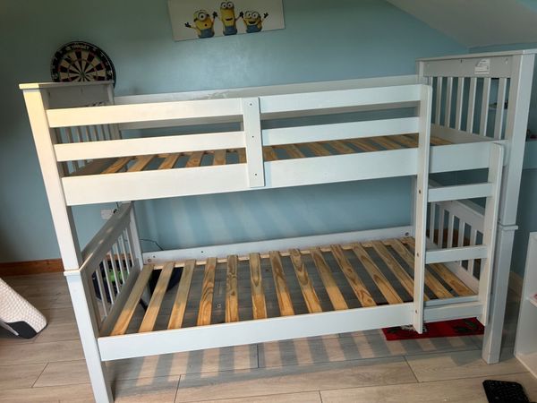 Childrens Bunk Bed light grey coloured for sale - Main image