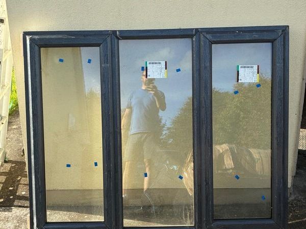 Brand New Double Glazed uPVC Window Approx 1600 x 1300mm  Anthracite Grey - Main image