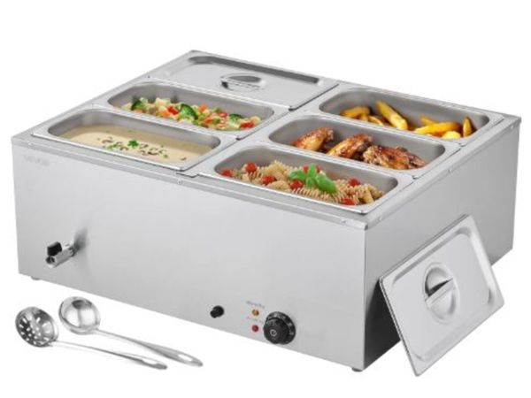 Commercial Food Warmer, 1500W Electric Stainless - Main image