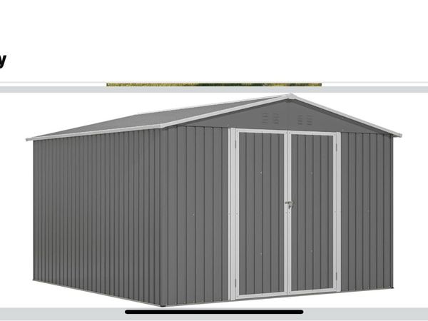 10x10 steel garden shed - Main image