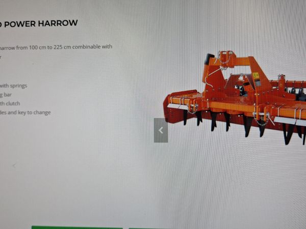 Rinieri ER 225 power harrow - Main image